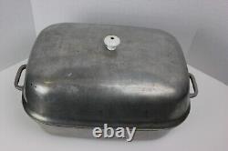 RARE Heavy Duty Vintage SUPER HEALTH Cast Aluminum Dutch Oven Pot Roaster READ