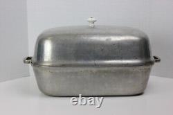 RARE Heavy Duty Vintage SUPER HEALTH Cast Aluminum Dutch Oven Pot Roaster READ