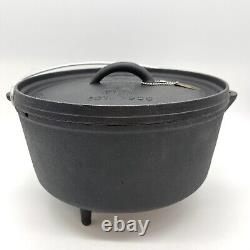RARE IDOS Cast Iron International Dutch Oven Society Camp Kettle Lid 3 Legs