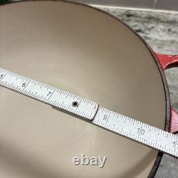 RARE Le Creuset MARMITE #26 Dutch Oven Red Cerise 4.25 Qt withLid 10.75 L38