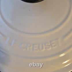 RARE Le Creuset White Dutch Oven #24 4.5 Quarts 4.2 Liters