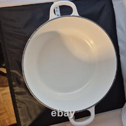RARE Le Creuset White Dutch Oven #24 4.5 Quarts 4.2 Liters
