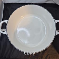 RARE Le Creuset White Dutch Oven #24 4.5 Quarts 4.2 Liters