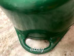 RARE VTG 1960's Cousances #12 (Le Creuset) Cast Iron Dutch Oven Hunter Green EUC