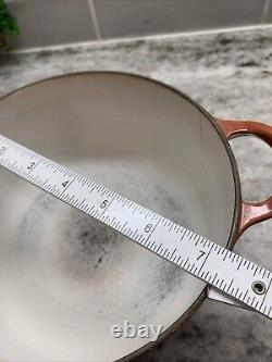 RARE VTG Le Creuset Burnt Sienna 2 Quart Dutch Oven B/18 circa 1950's