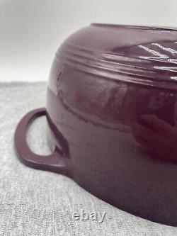 RETIRED Lodge 6 Quart Enameled Cast Iron Dutch Oven Purple Enamel Discontinued