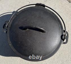 Rare! 1900s Gatemarked #8 Cast Iron Dutch Oven and Lid w Heat Ring & Assist Tab Rare! 1900s Gatemarked #8 Cast Iron Dutch Oven and Lid w Heat Ring & Assist Tab