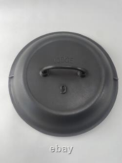 Rare 1910-30 Lodge Arch Logo #9 Split Bail Cast Iron Dutch Oven Lid Restored
