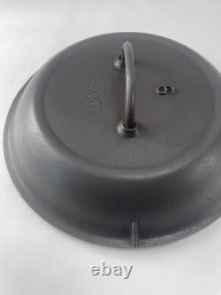 Rare 1910-30 Lodge Arch Logo #9 Split Bail Cast Iron Dutch Oven Lid Restored