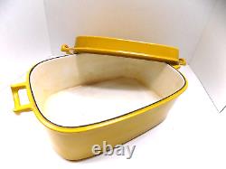 Rare MCM Dansk Belgium IHQ Orecast Iron Enamelware Roaster Dutch Oven Pot with Lid