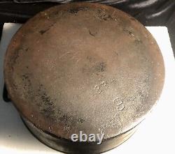Rare Pre Griswold ERIENo. 9 Dutch Oven With No. 9 838 FLAT Lid Excellent Example