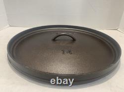 Refurbished Lodge #14 Cast Iron Dutch Oven Lid