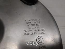 Rena Ware 3Qt Electric Dutch Oven Stainless Slow Cooker Liquid-Core Stockpot Lid