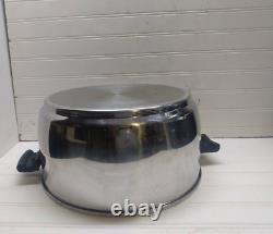 Rena Ware Cookware 12 Qt Stockpot Multi-Ply Stainless Dutch Oven Frying Pan Lid