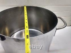 Revere Ware 16 Qt Stockpot Institutional 5000 Copper Stainless Dutch Oven & Lid