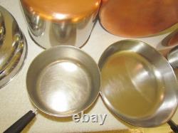 Revere Ware Pre'68 Lot Set Pots, Pans, Dutch Oven, Steamer, Dutch Oven Lids Euc