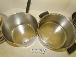 Revere Ware Pre'68 Lot Set Pots, Pans, Dutch Oven, Steamer, Dutch Oven Lids Euc