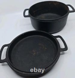 Robert Welch Victor Cast Iron Dutch Oven Pot With Lid Made In England Rare 5x8