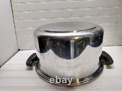 Royal Queen 12 Qt Stockpot Multi-Core 5-Ply Stainless Dutch Oven Frying Pan Lid