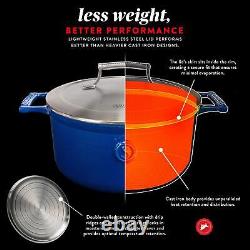 SAVEUR SELECTS Enameled Cast Iron Casserole, 5-Quart Dutch Oven with