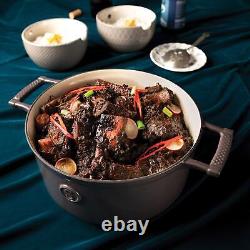 SAVEUR SELECTS Enameled Cast Iron Casserole, 5-Quart Dutch Oven with
