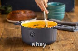 SAVEUR SELECTS Enameled Cast Iron Casserole, 5-Quart Dutch Oven with