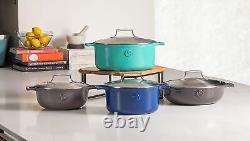 SAVEUR SELECTS Enameled Cast Iron Casserole, 5-Quart Dutch Oven with