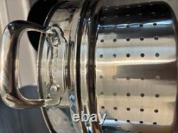SCANPAN TechnIQ Nonstick Dutch Oven with Pasta Strainer No Lid NEW