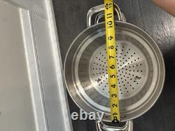 SCANPAN TechnIQ Nonstick Dutch Oven with Pasta Strainer No Lid NEW