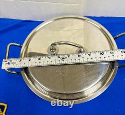 SILGA MILANO TEKNIKA 18/10 SS 12 STOCKPOT DUTCH OVEN WithMULTICORE BASE &LID DS43