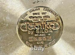 SILGA MILANO TEKNIKA 18/10 SS 12 STOCKPOT DUTCH OVEN WithMULTICORE BASE &LID DS43