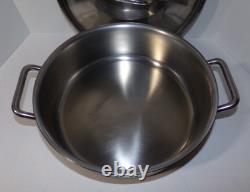SITRAM 30R Stainless Steel 12 Diameter Pan Dutch Oven with Lid Copper Core Base