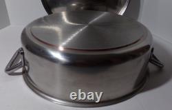 SITRAM 30R Stainless Steel 12 Diameter Pan Dutch Oven with Lid Copper Core Base