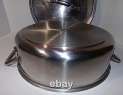 SITRAM 30R Stainless Steel 12 Diameter Pan Dutch Oven with Lid Copper Core Base