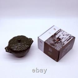 STAUB Artichoke Cocotte 0.5 Qt Burnt Orange Ceramic Mini Dutch Oven