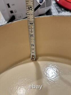 STAUB BASIX # 31 French Cast Iron RED Enameled 6 QT Oval Dutch Oven France
