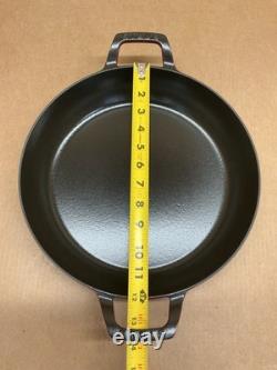 STAUB Cast Iron 3.5 qt Braiser with Glass Lid Dutch Oven Cherry