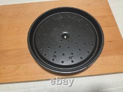STAUB Cast Iron 7 qt, Round, Dutch Oven, Cherry