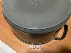 STAUB Cast Iron 7 qt, Round, Dutch Oven, Cherry