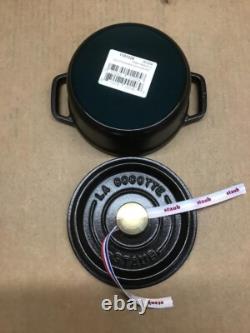 STAUB Cast Iron Dutch Oven 0.5-qt Round Cocotte, Matte Black