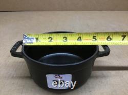 STAUB Cast Iron Dutch Oven 0.5-qt Round Cocotte, Matte Black
