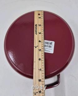 STAUB Cast Iron Dutch Oven 4-qt Round Cocotte, Bordeaux