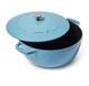 Staub Cast Iron Dutch Oven 5 Qt, 10.25in Round, Made In France, Blue