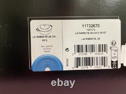 STAUB Cast Iron Dutch Oven 5 qt, 10.25in Round, Made in France, Blue