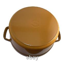 STAUB LA COCOTTE Cast Iron Dutch Oven #26 Mustard Yellow 10 1/4 inch France