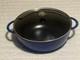 Staub Le Grande 7.4-quart Enameled Cast Iron Dutch Oven With Lid, Blue, New