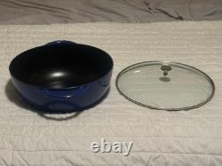 STAUB Le Grande 7.4 qt, Enameled Cast Iron Dutch Oven with Lid, Blue