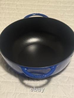 STAUB Le Grande 7.4 qt, Enameled Cast Iron Dutch Oven with Lid, Blue