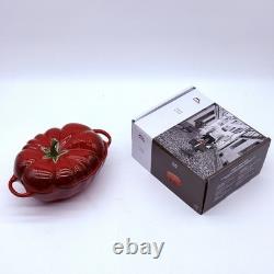STAUB Tomato Cocotte 0.5 Qt Burnt Orange Ceramic Mini Dutch Oven