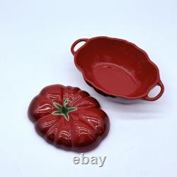 STAUB Tomato Cocotte 0.5 Qt Burnt Orange Ceramic Mini Dutch Oven